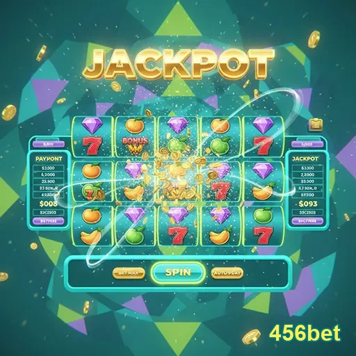 Imagem com ícones de slots variados, destacando a diversidade de temas na 456bet