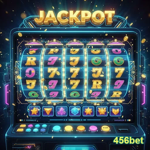 Imagem de uma máquina caça-níqueis no site 456bet, destacando a diversão de jogar slots online