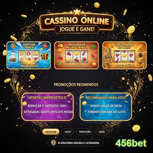 Imagem de um jogador em uma mesa de slots premium na 456bet